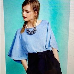 Anthropologie La Vi Chambray Top
